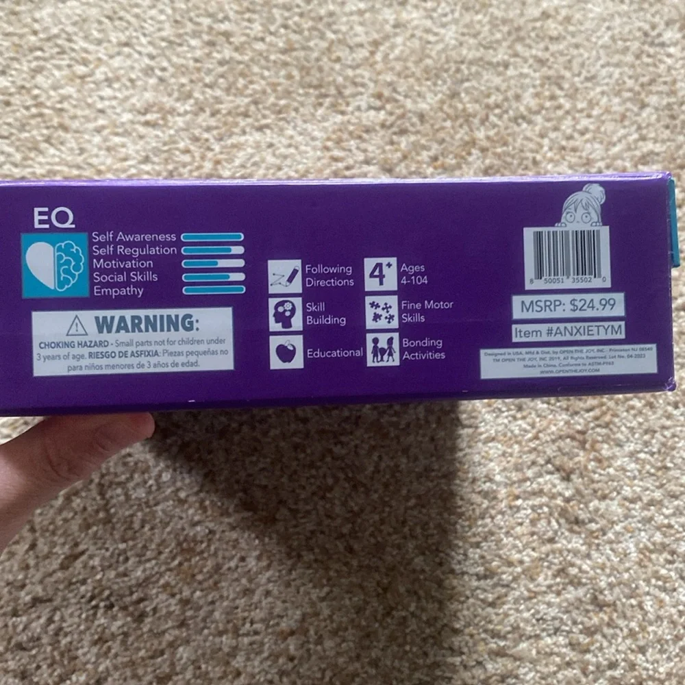 Open The Joy Anxiety Management Box for Kids